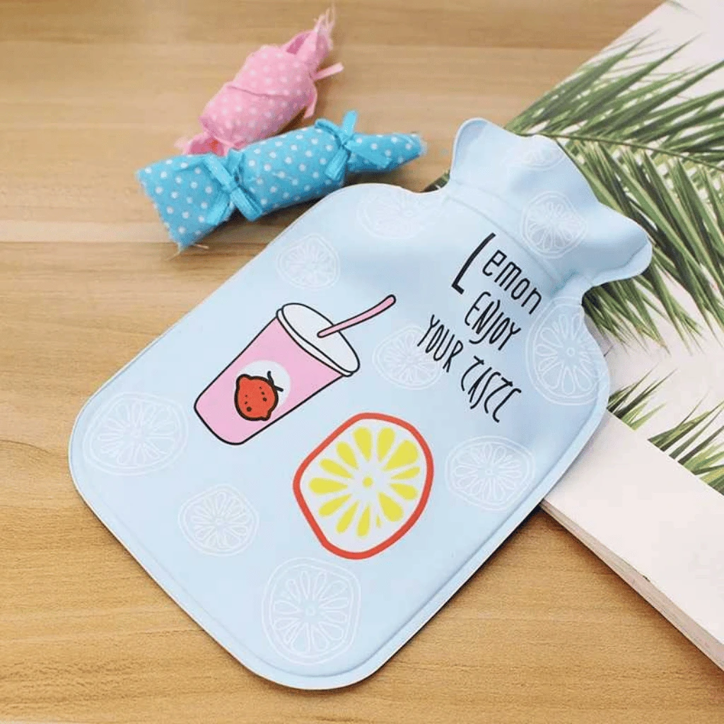 Cartoon Hot Water Bottle Fruits Version Mini Portable Hot Water Bag ( Multi Color)