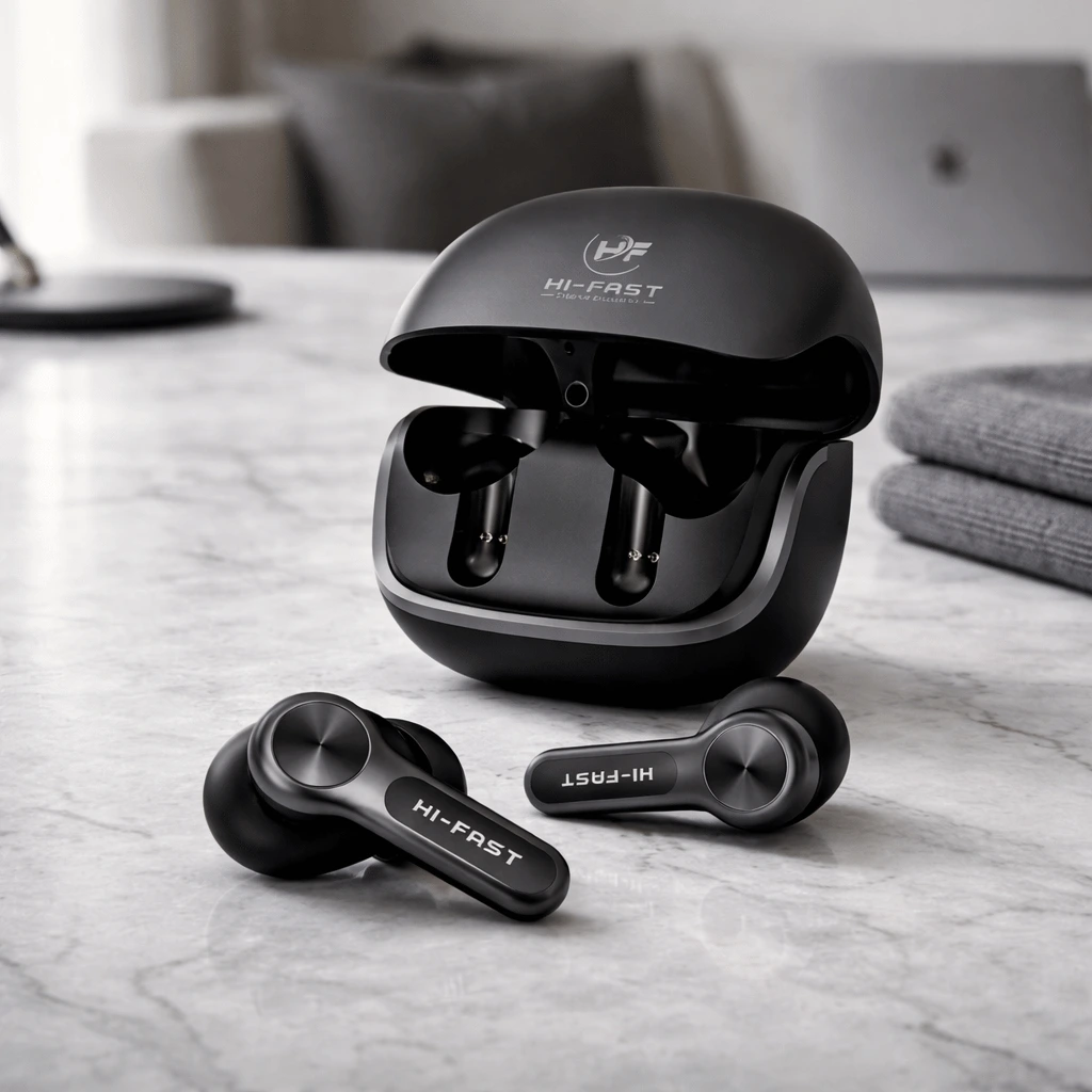 Hi-Fast Wireless Earbuds | Bluetooth Earphones with Charging Case | 24H Playtime