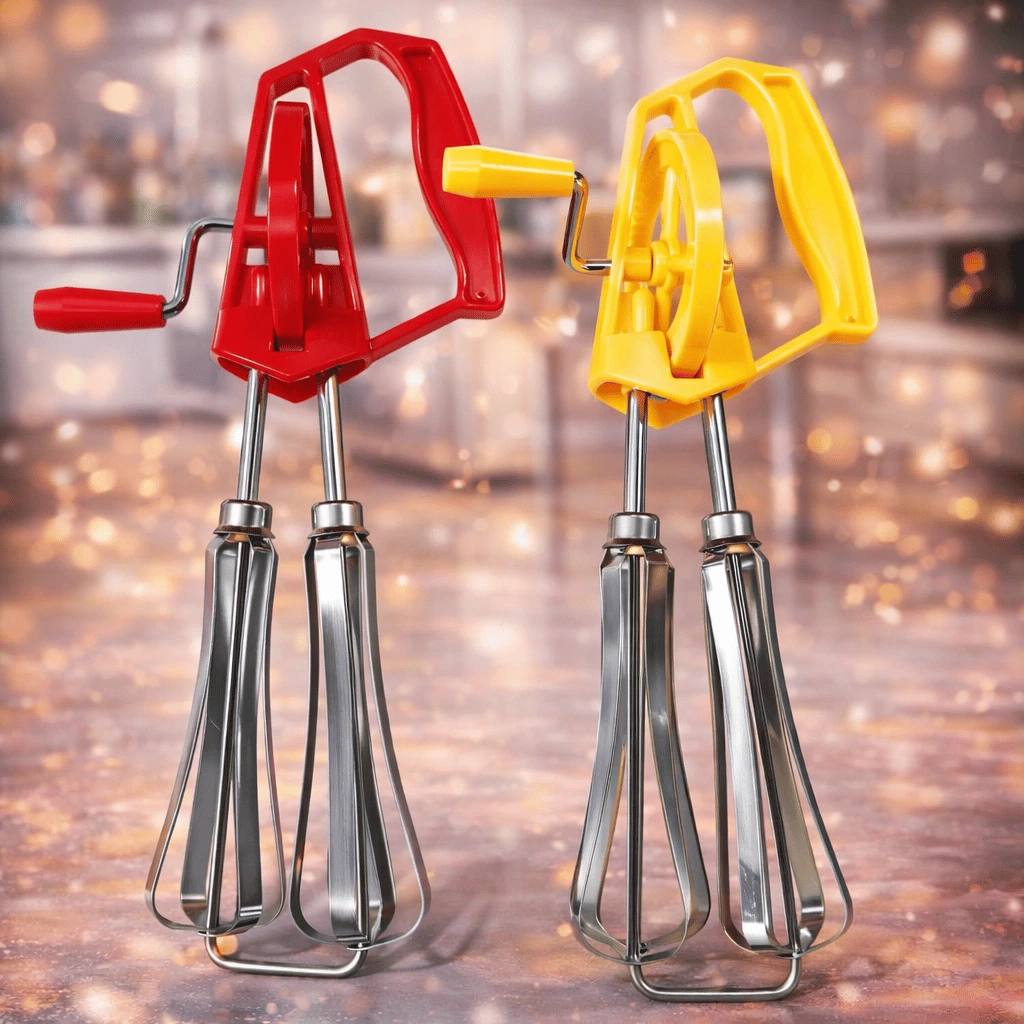 Cycle Hand Beater and Egg Whisk Steel Mixer With Stainless Steel (Random Color )