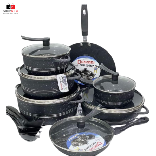Dessini King Non Stick Cookware Set 18 Pcs