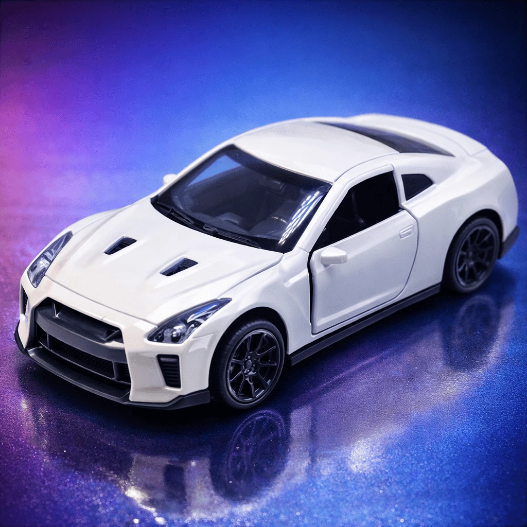 Diecast Nissan Skyline GTR Car With Metal Body Openable Doors