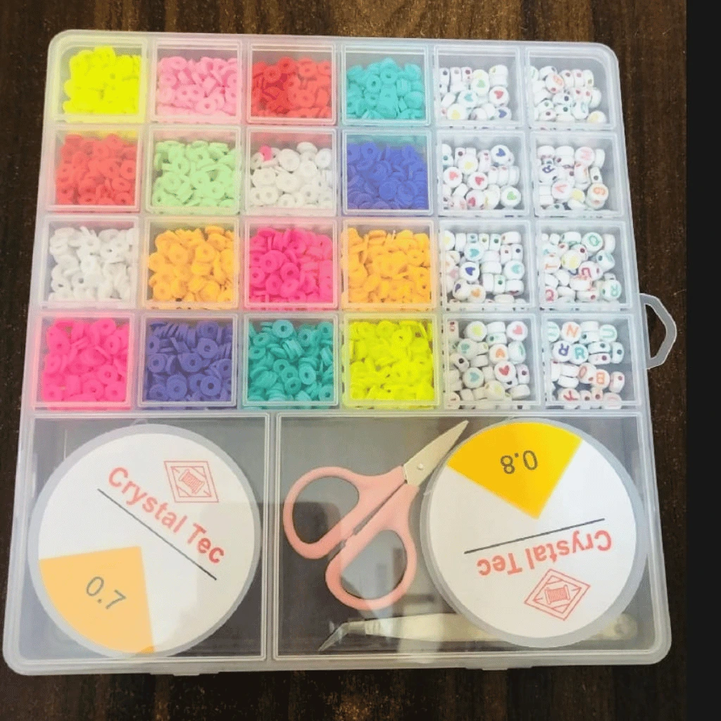 DIY Beads Box Colorful Beads Set for Necklace & Jewelry Making