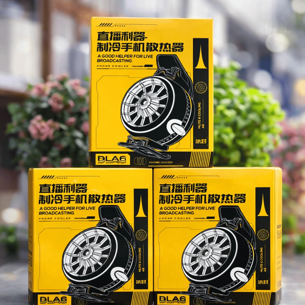 DLA6 Phone Cooler High-Performance Cooling Fan for Smartphones