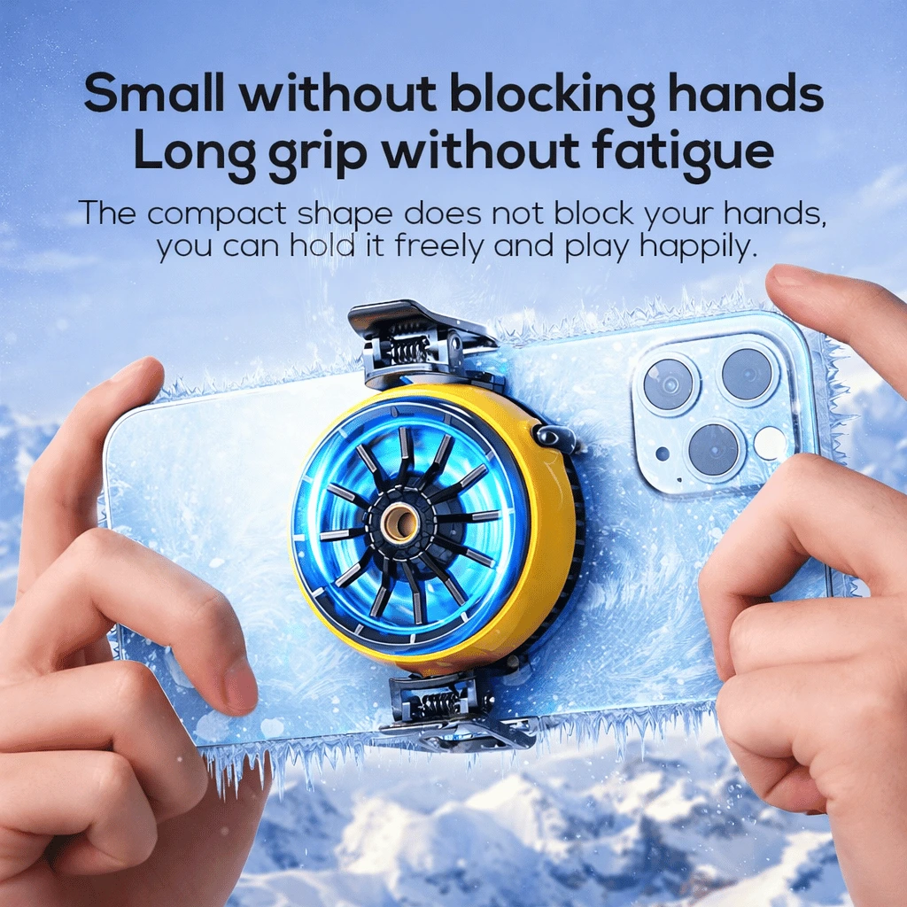 DLA6 Phone Cooler High-Performance Cooling Fan for Smartphones