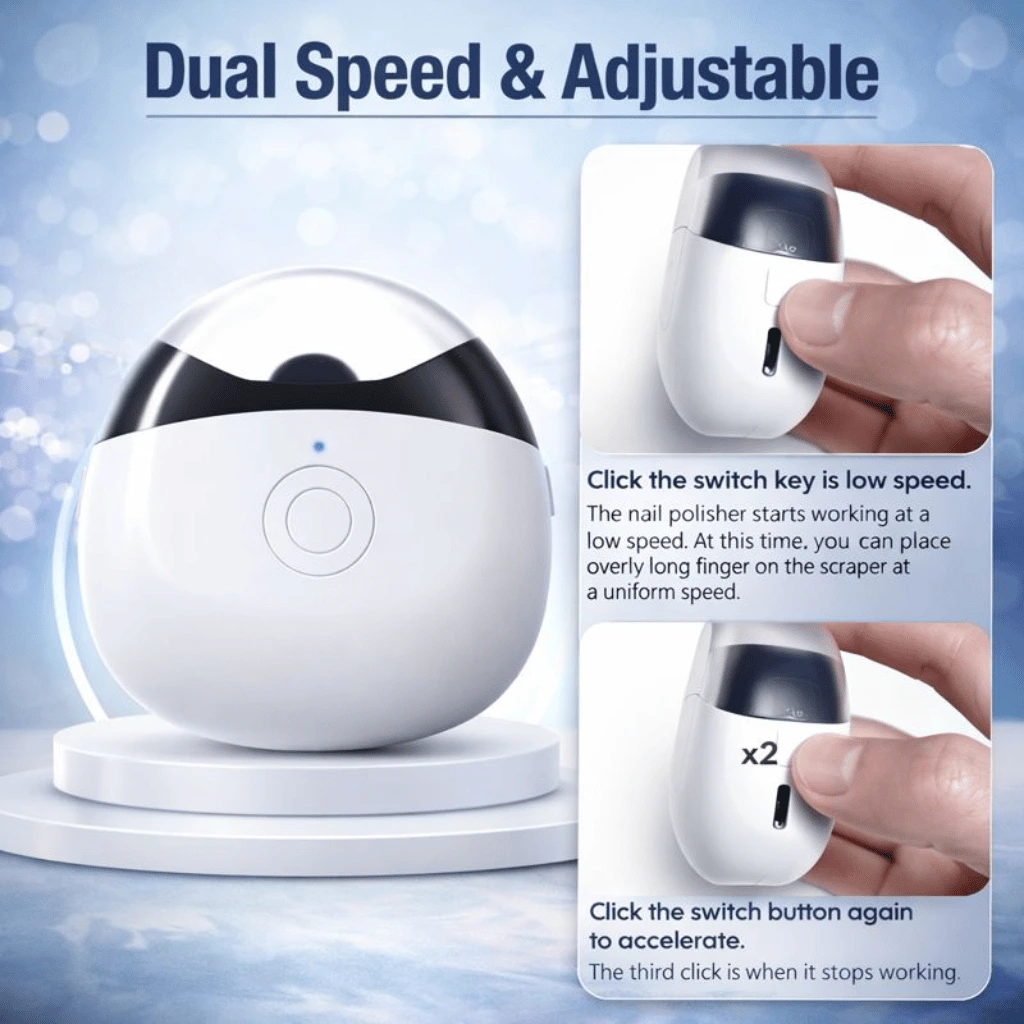 Electric Baby Nail Clipper With Light Rechargeable (Random Color)