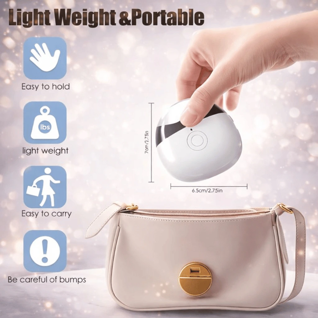 Electric Baby Nail Clipper With Light Rechargeable (Random Color)