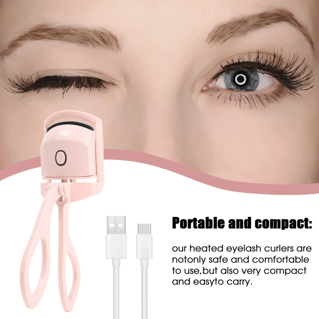 Electric Eyelash Curler, Eye Beauty Makeup Tools, Long Lasting Curling (Random Color)