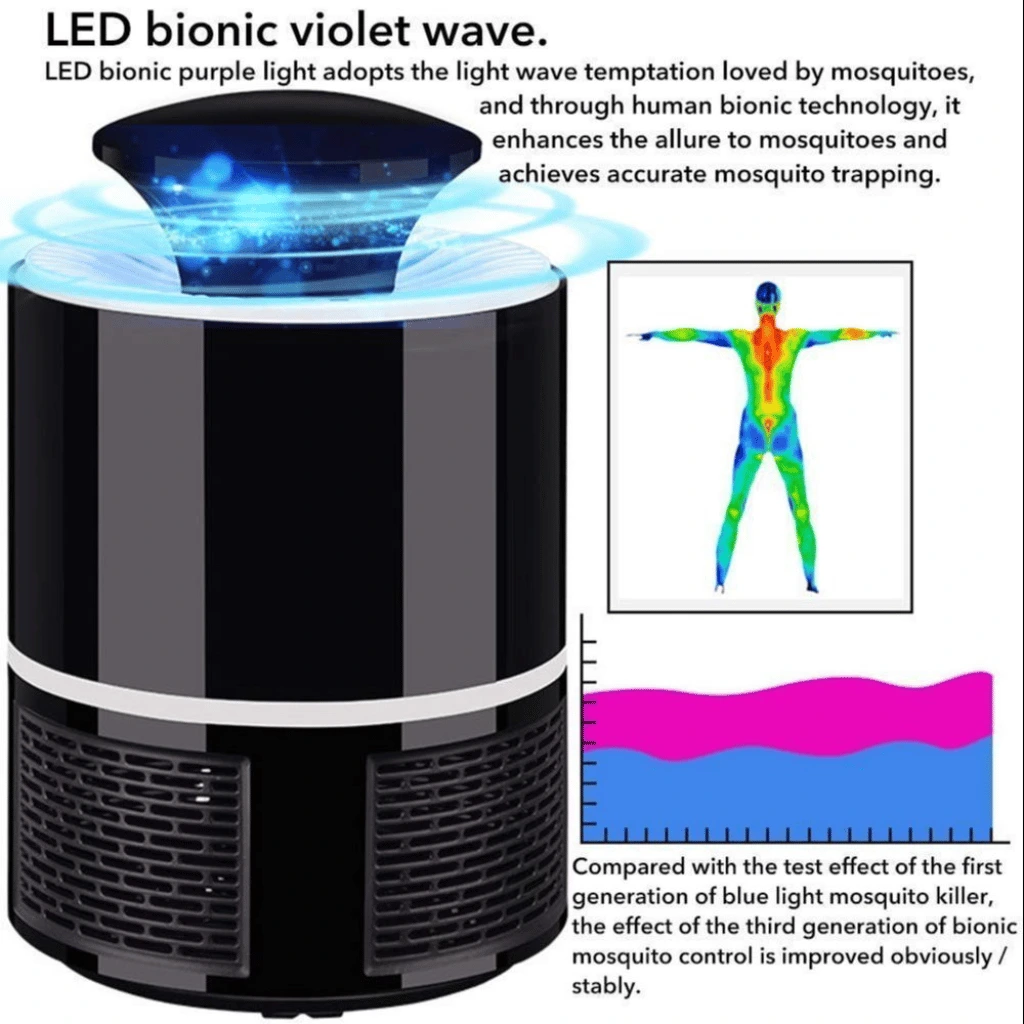 Electric Mosquito Trap | Mosquito Killer Lamp Large Size ( Random Color)