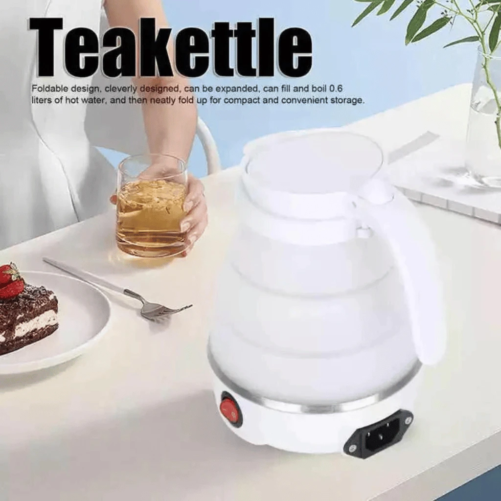 Fast Water Boiling 600 Ml Foldable Electric Sports Kettle (Random Color)