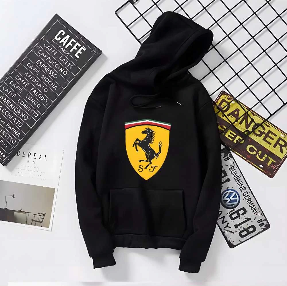 Ferrari Logo Hoodie For Men