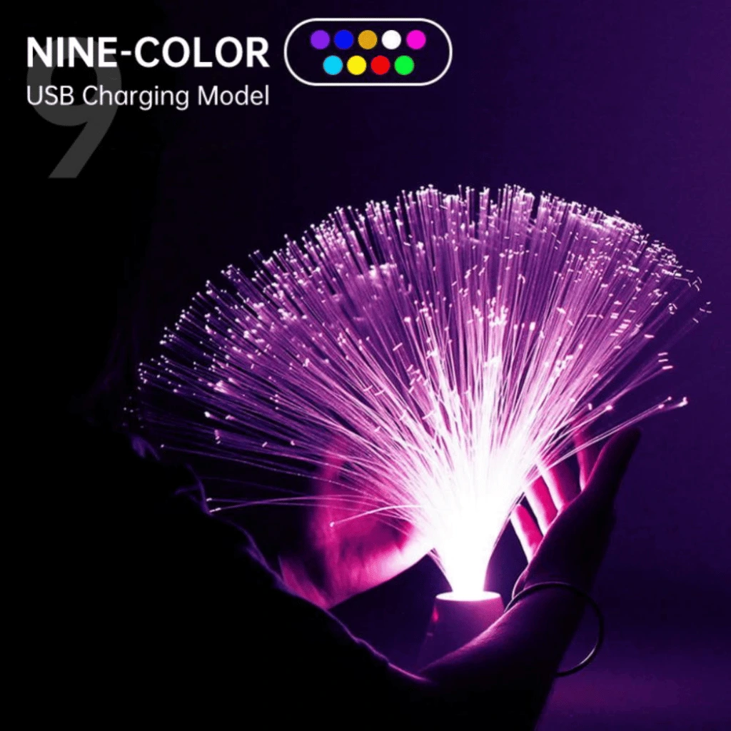 Fiber Optic Lamp Gypsophila Toys Home Desktop Vase Decoration Bar