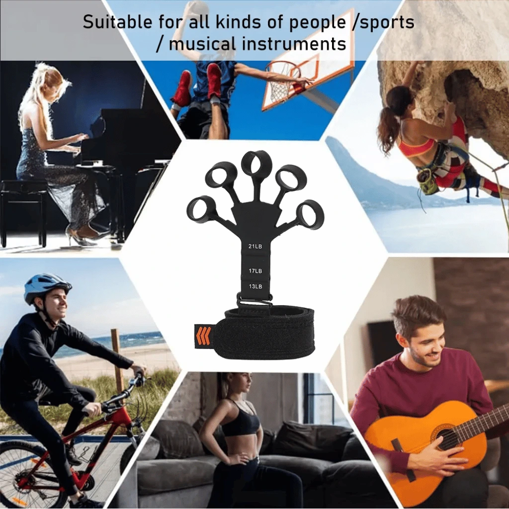 Finger Exerciser Gripster Strengthener Finger Stretcher Hand Gripper Silicone