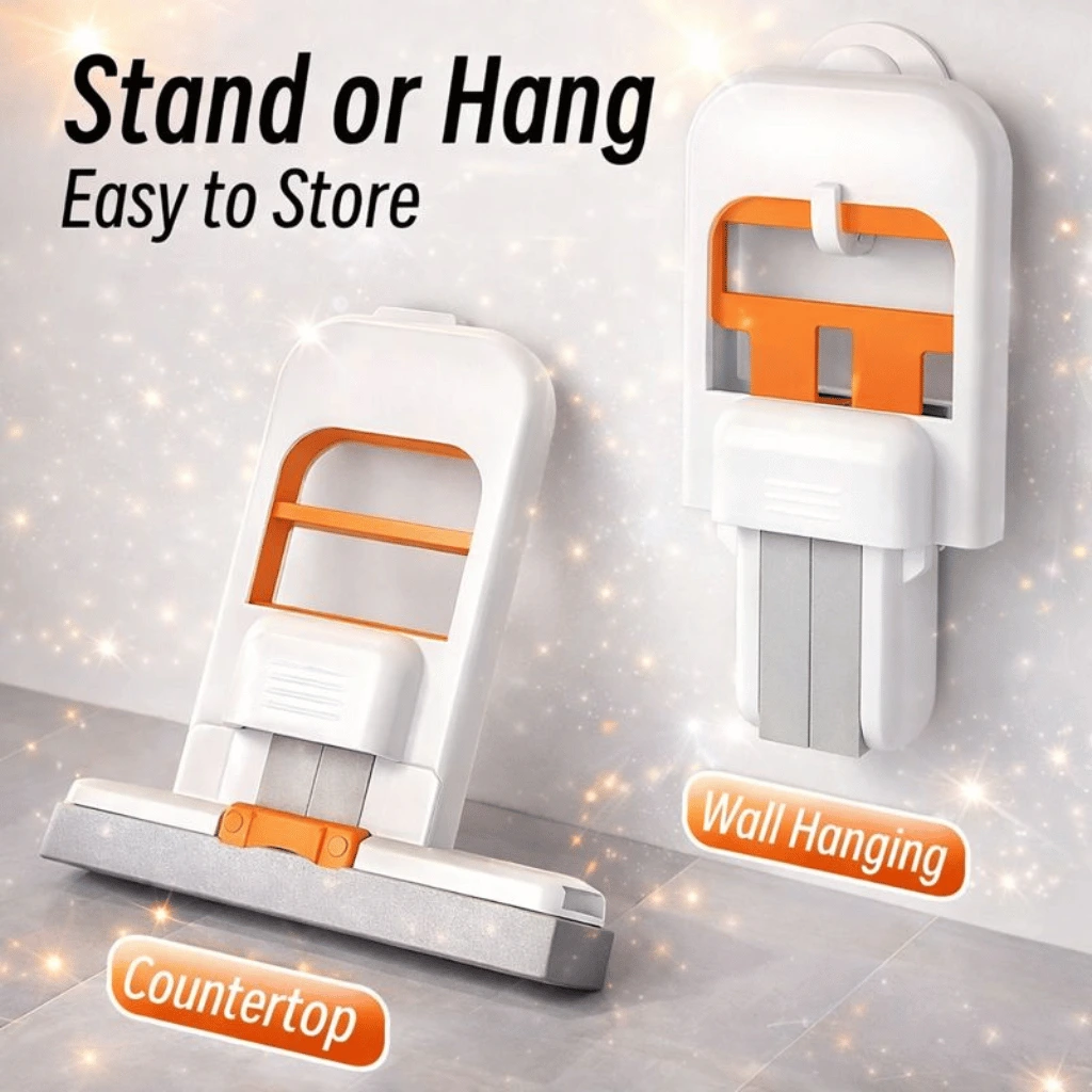 Foldable Desktop Mini Glass Cleaning Sponge Mop