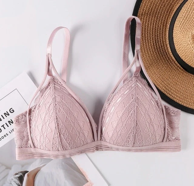 French Style Bralette Deep V Lace Bra