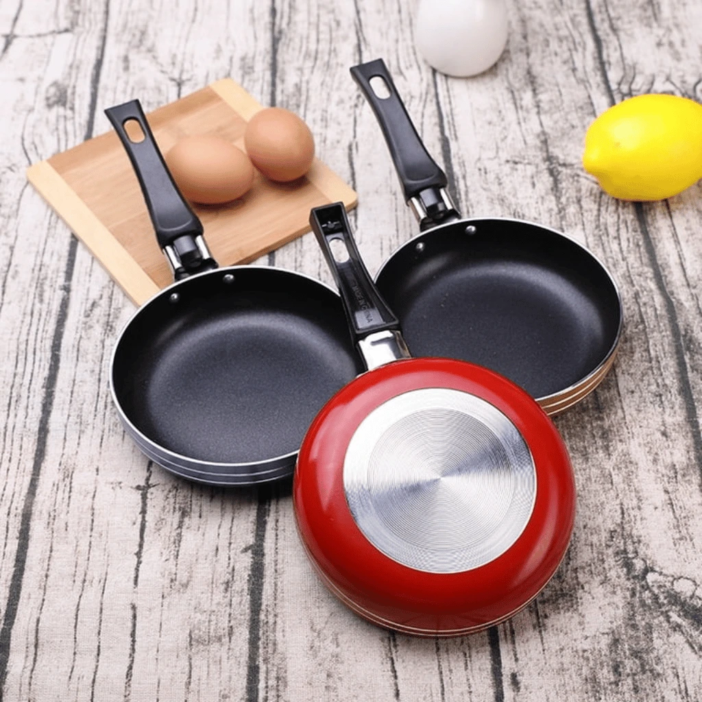 Frying Pan Mini Thick Non stick Flat Pan Stainless Steel Pancake Fryer