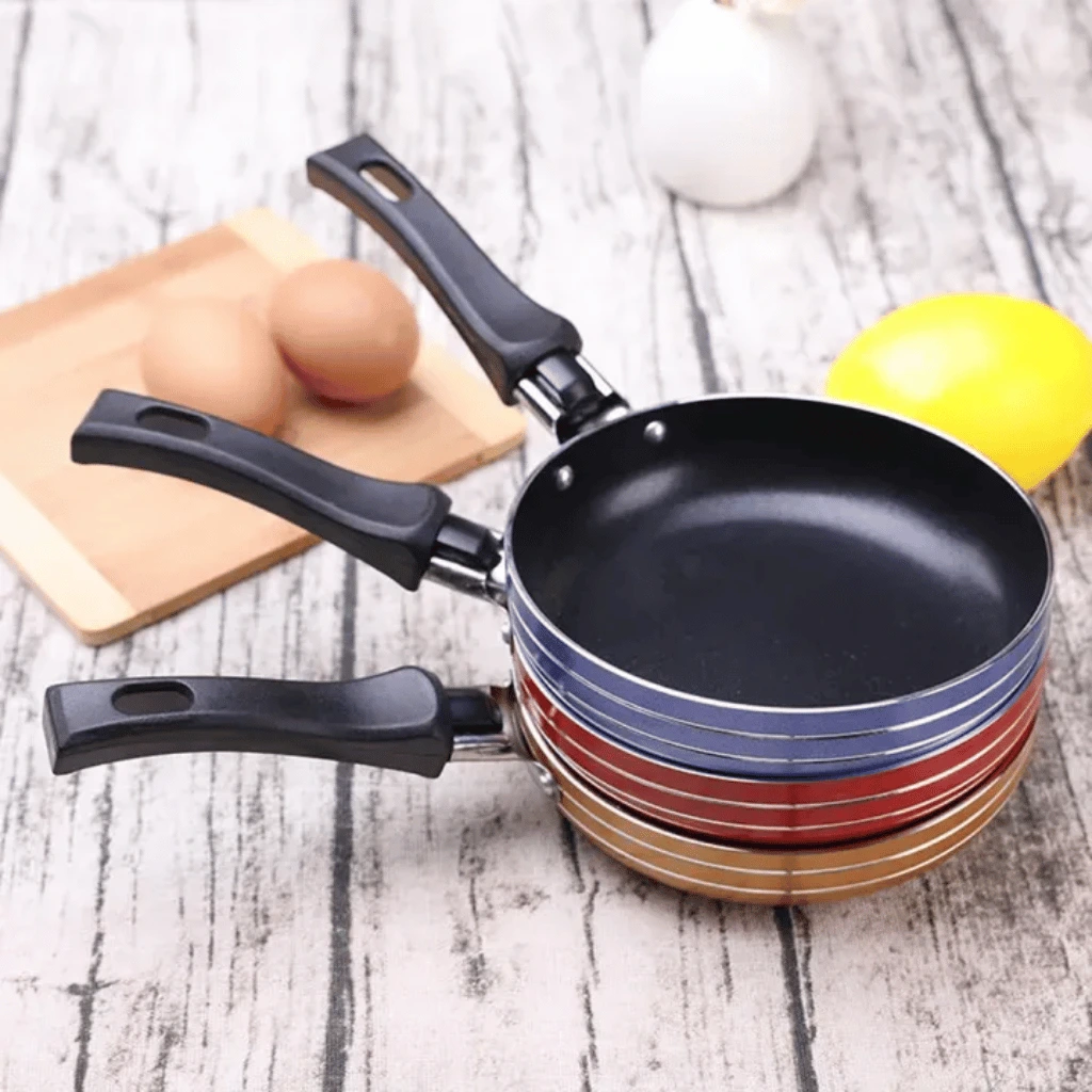Frying Pan Mini Thick Non stick Flat Pan Stainless Steel Pancake Fryer