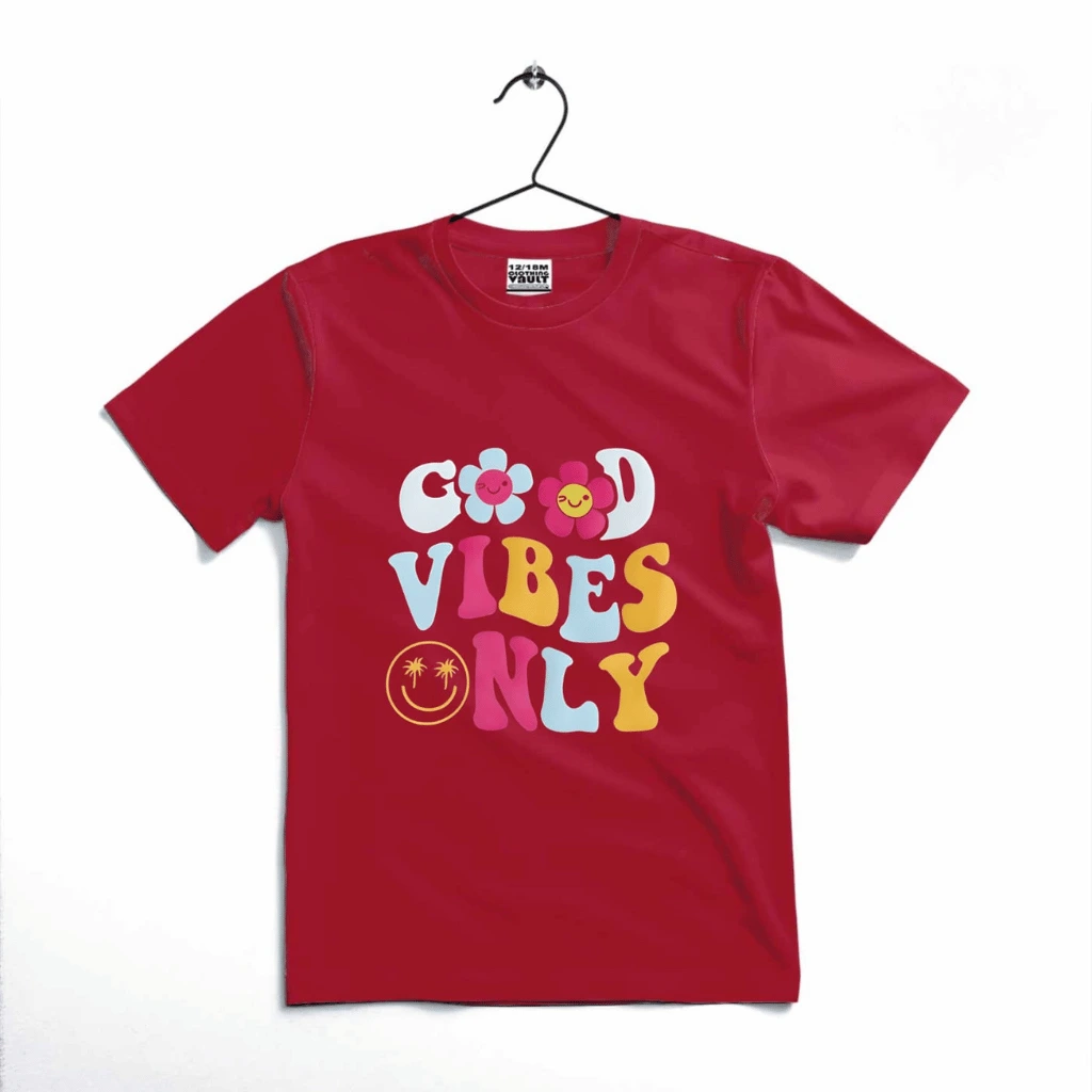 Good Vibes Only Printed Kids T-Shirt