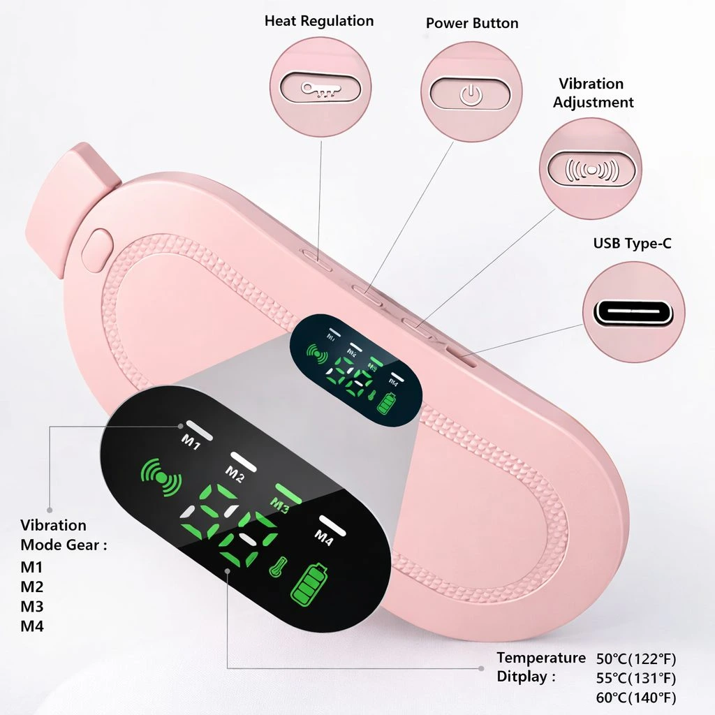 Heating Pad Women Period Pain Cramp Relief Belt