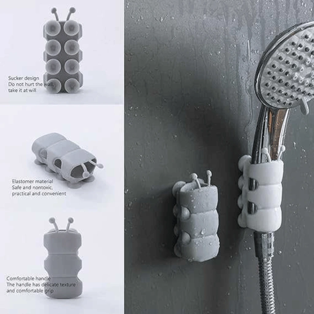 Heavy Duty Silicone Shower Suction Handle Drill Free Safety Grip