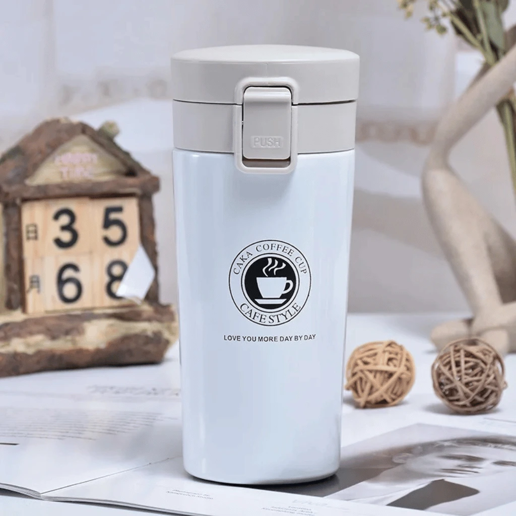 Hot & Cold Stainless Steel Vacuum Flask – 380ml (Random Color)