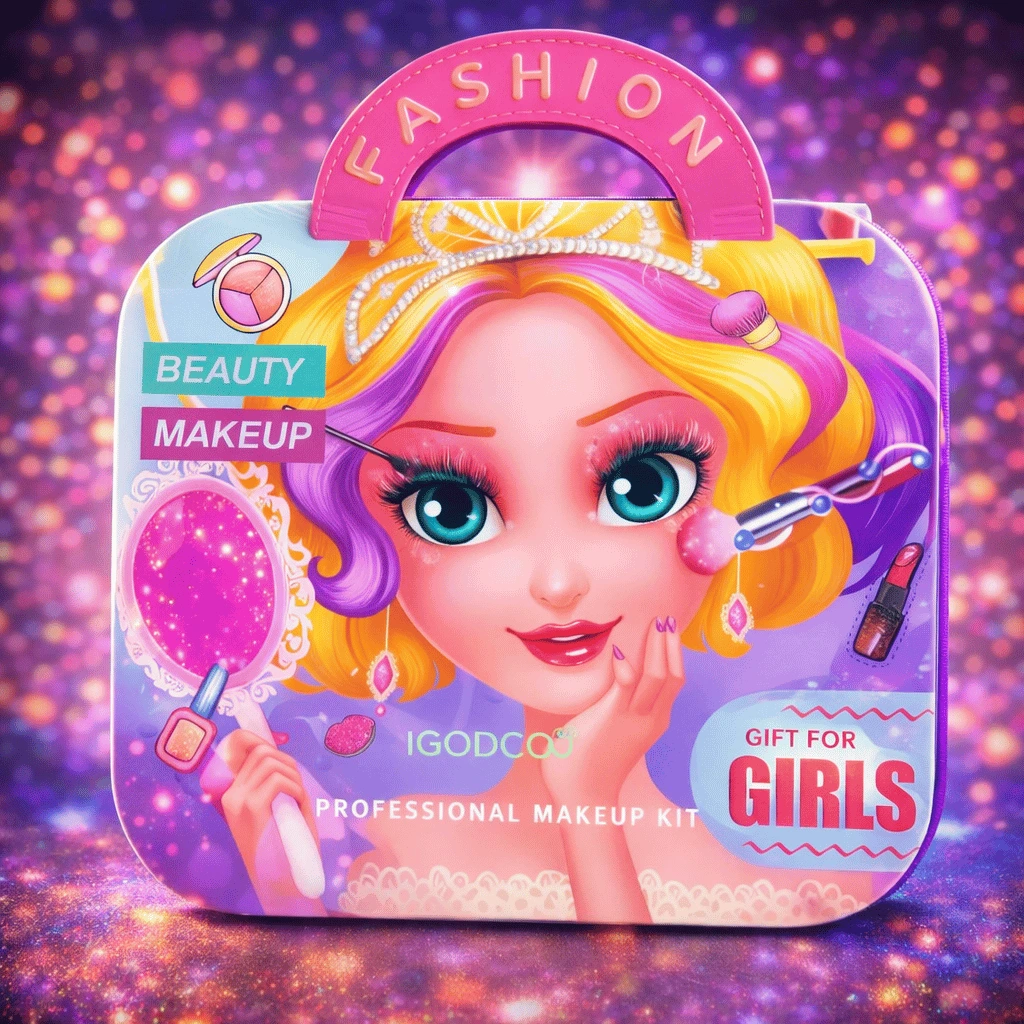 Kids Beauty Magic Makeup Set Fashion & Beauty Cosmetic Kit for Girls