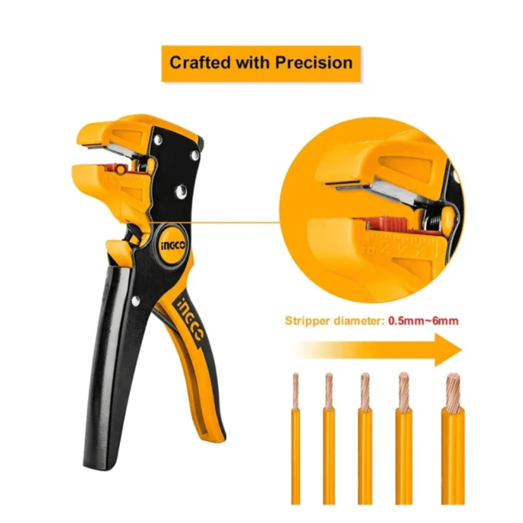 Ingco Wire Stripper Industrial 0.5-6mm Cable Strippers