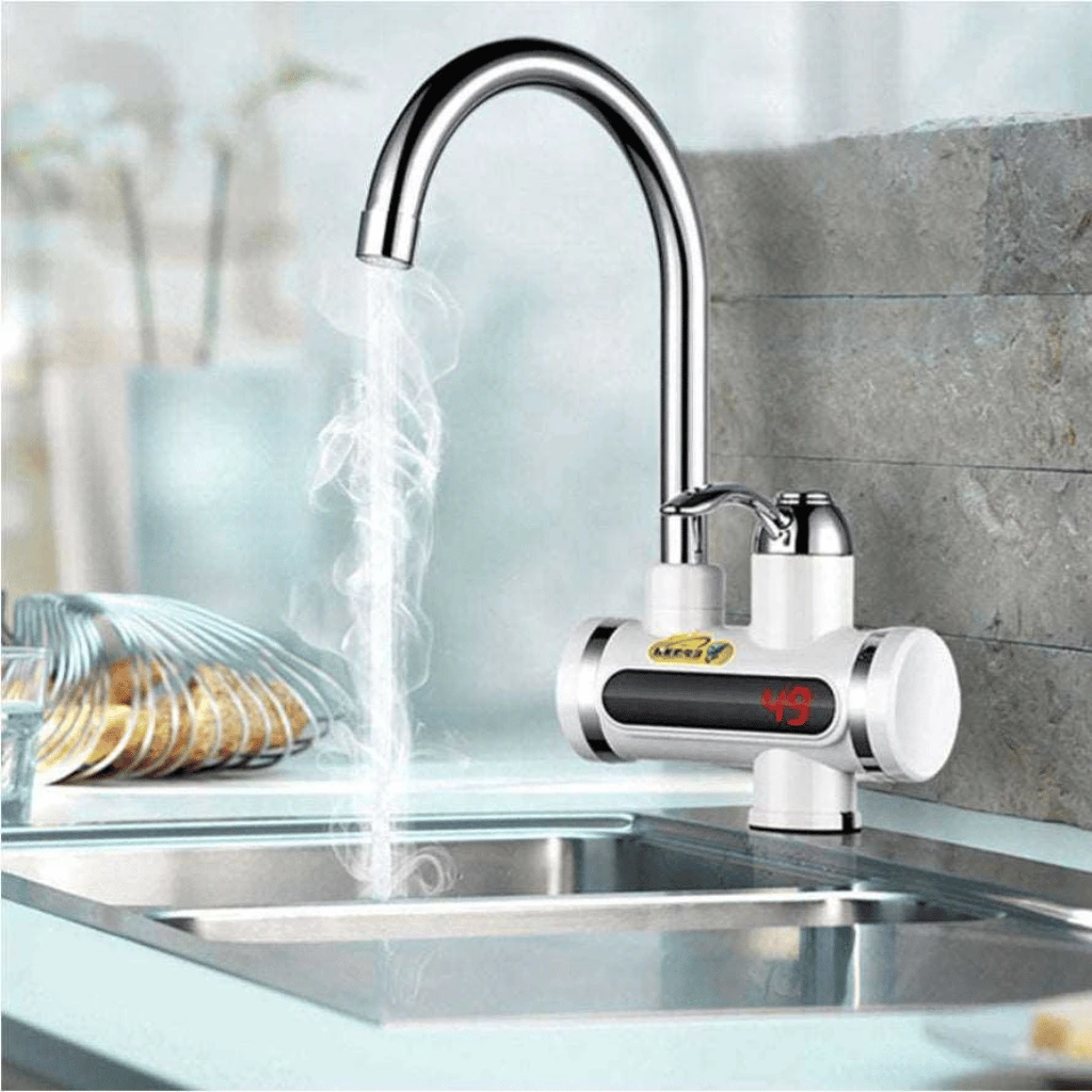 Instant Hot Water Tap Electric Geyser faucet use
