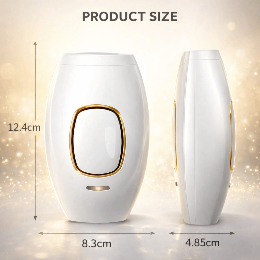 IPL Laser Hair Removal Handset with Razor & Safety Glasses