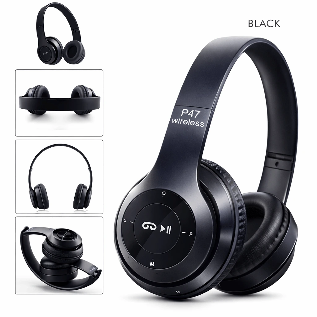 P47 Wireless Bluetooth 5.1 Headphones Long Listening Battery Fast Charging | Random Color