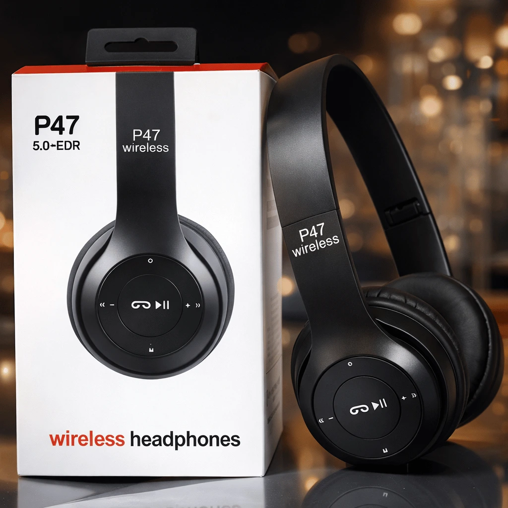 P47 Wireless Bluetooth 5.1 Headphones Long Listening Battery Fast Charging | Random Color