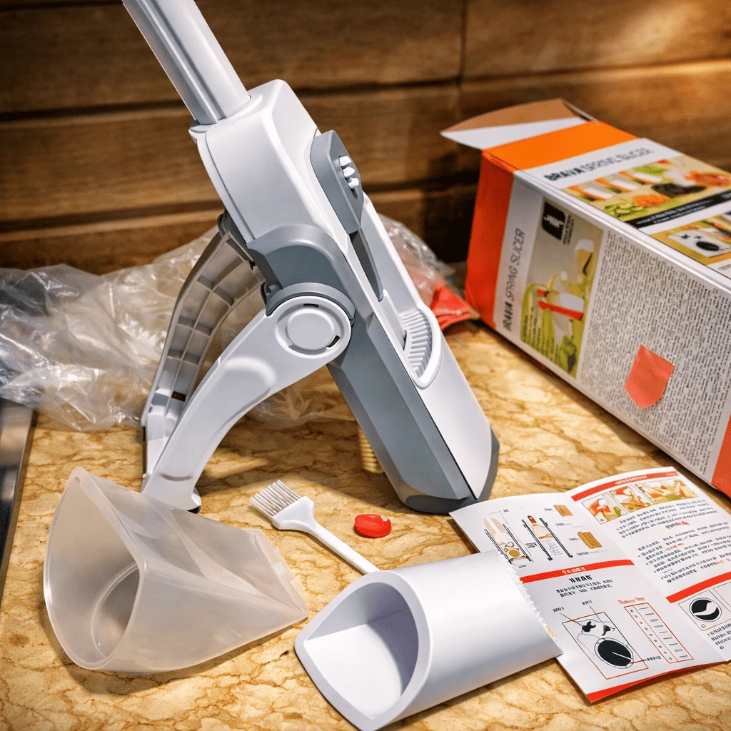 Mandoline Slicer Safe Adjustable Vegetable Cutter And Chopper ( Random Colour )
