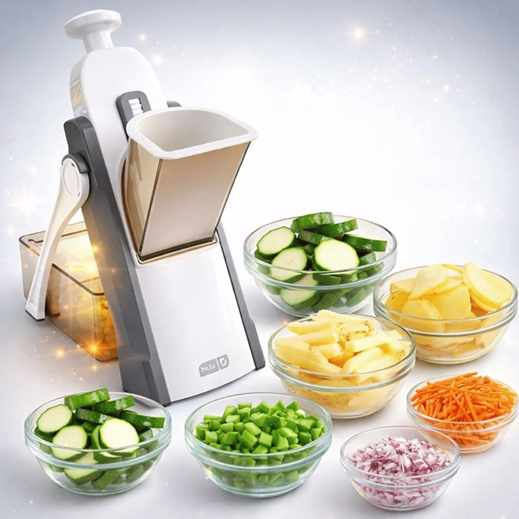 Mandoline Slicer Safe Adjustable Vegetable Cutter And Chopper ( Random Colour )