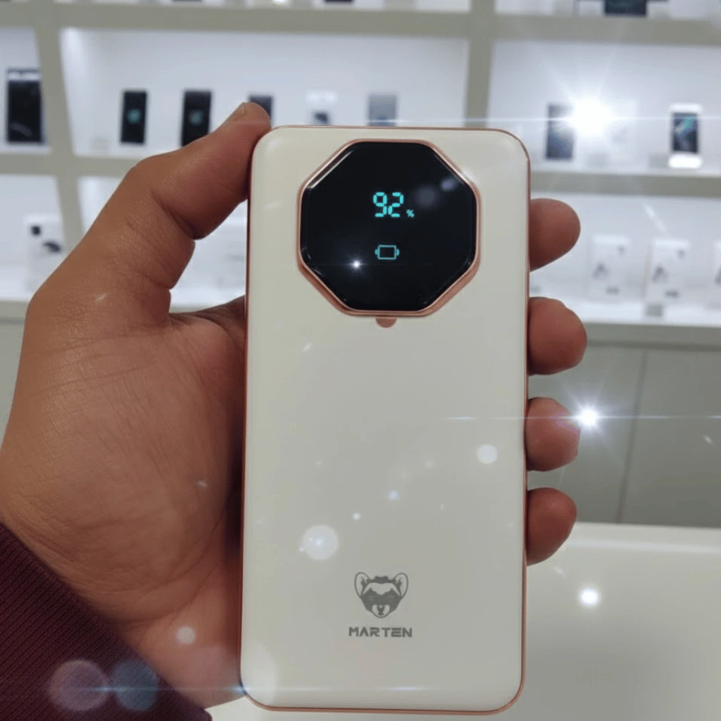 Marten Fast Charging Power Bank 20,000mAh | Built‑in Cables