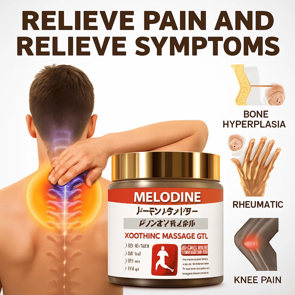 Melodine Japanese Soothing Massage Gel – Fast Pain Relief For Neck, Shoulder, Back & Joint Pain