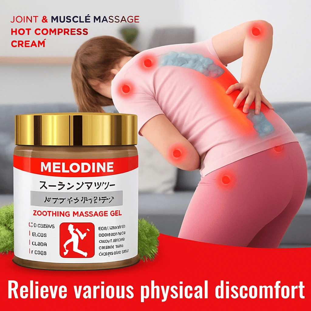 Melodine Japanese Soothing Massage Gel – Fast Pain Relief For Neck, Shoulder, Back & Joint Pain