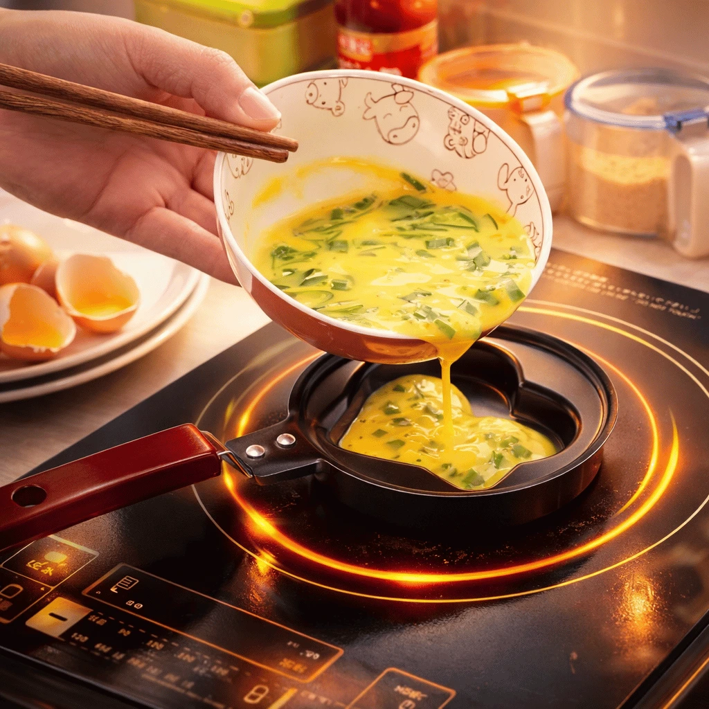 Mini Nonstick Egg Frying Pan (Random Design)