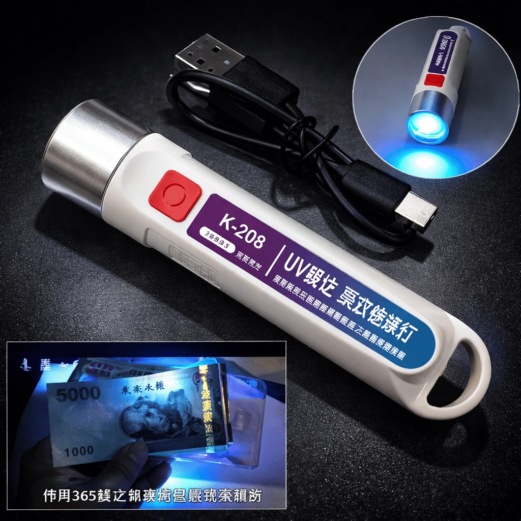 Money Checking Machine UV Violet Torch Fake Note Checker