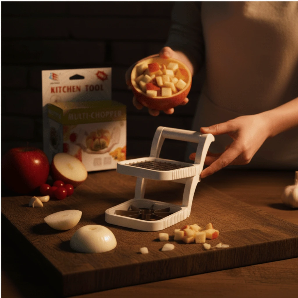 Multi 3 in 1 Apple, Fruit & Potato Slicer Stainless Steel Cutter