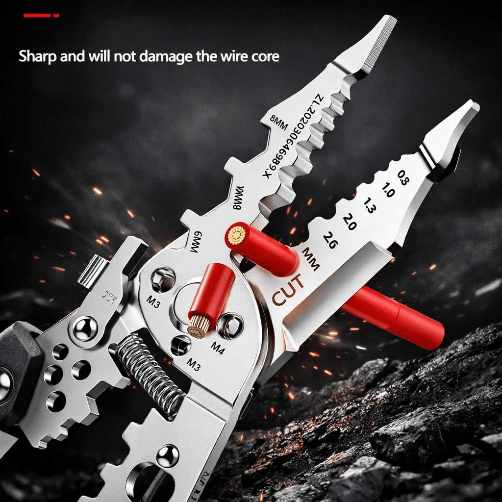 Multifunctional Wire Strippers Electrician Crimping Wire Stripping Pliers Hardware Tools Universal Wire Cutting Pliers