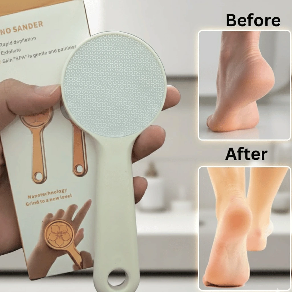 Nano Glass Foot File Scrubber Everyday Foot Care (Random Color)