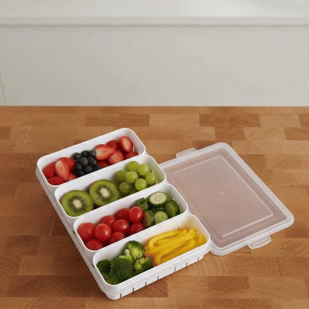 New Big Size 4-Portion Fresh Keeping Box
