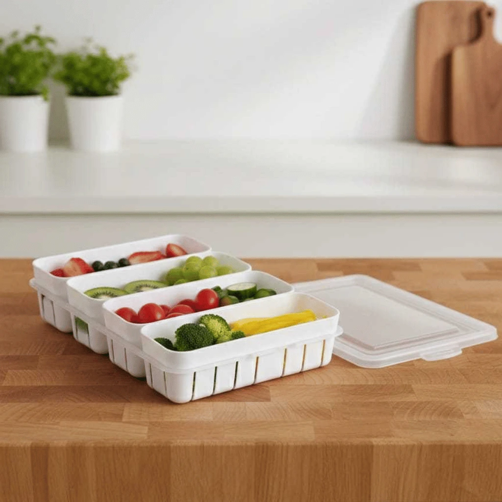 New Big Size 4-Portion Fresh Keeping Box