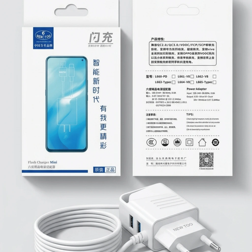Newtoo Adapter Charger – Fast Charging USB Power Adapter for Smartphones