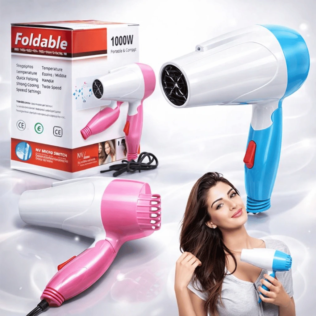 Nova Hair Dryer NV 1290 Providing Durable Quality (Random Color)
