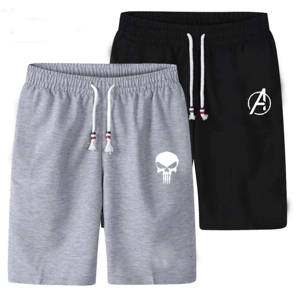 Pack of 2 Men's Shorts Cotton Jersey Fabric For Summer