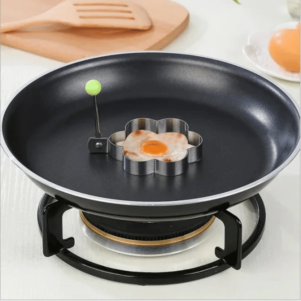 Pack Of 4 Stainless Steel New Mould Style Fried Egg Pancake Shaper