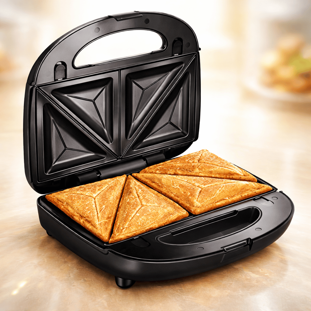 Philips Portable Sandwich Maker for Home 2-Slice Non-Stick with Heat Indicator