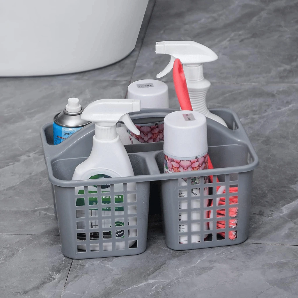 Plastic Bathroom Basket Kitchen Sink Basket Shower Caddy Basket