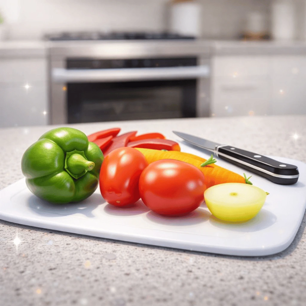 Plastic Cutting Board Chopping For Kitchen (Small Size)