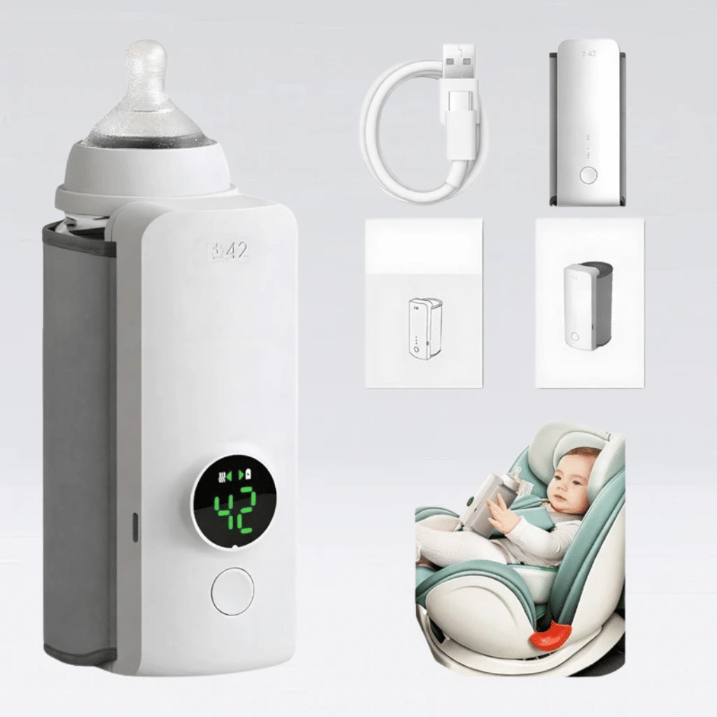 Portable Rechargeable Baby Feeder Warmer | Bottle Warmer – Mini & Travel-Friendly Milk Heater for Babies